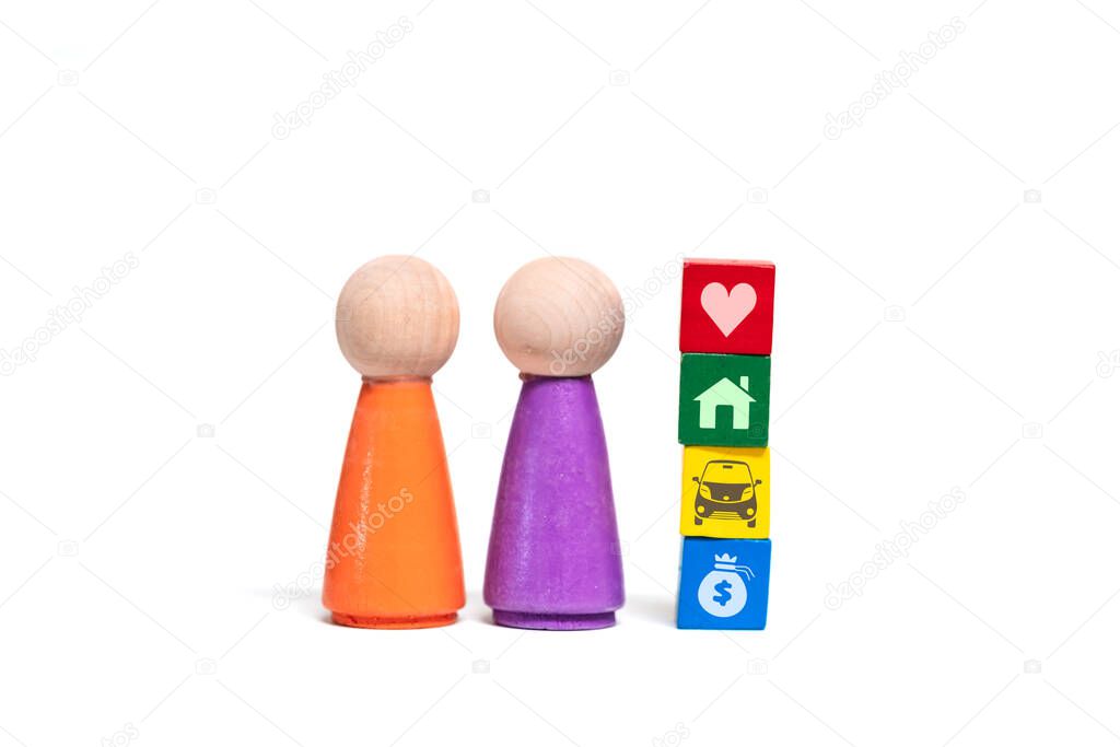 Famiglia che ritira un’auto a noleggio a lungo termine